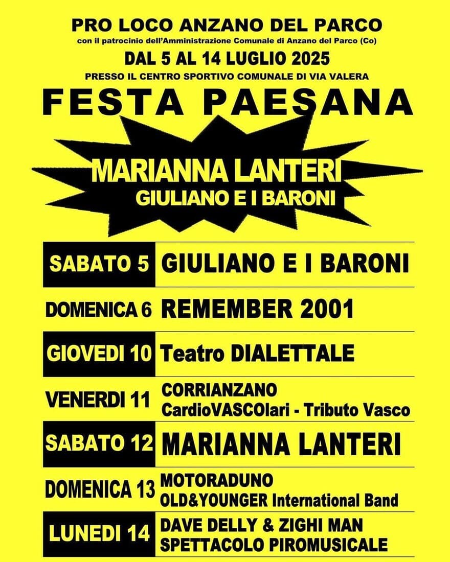 Festa Paesana Anzano del Parco