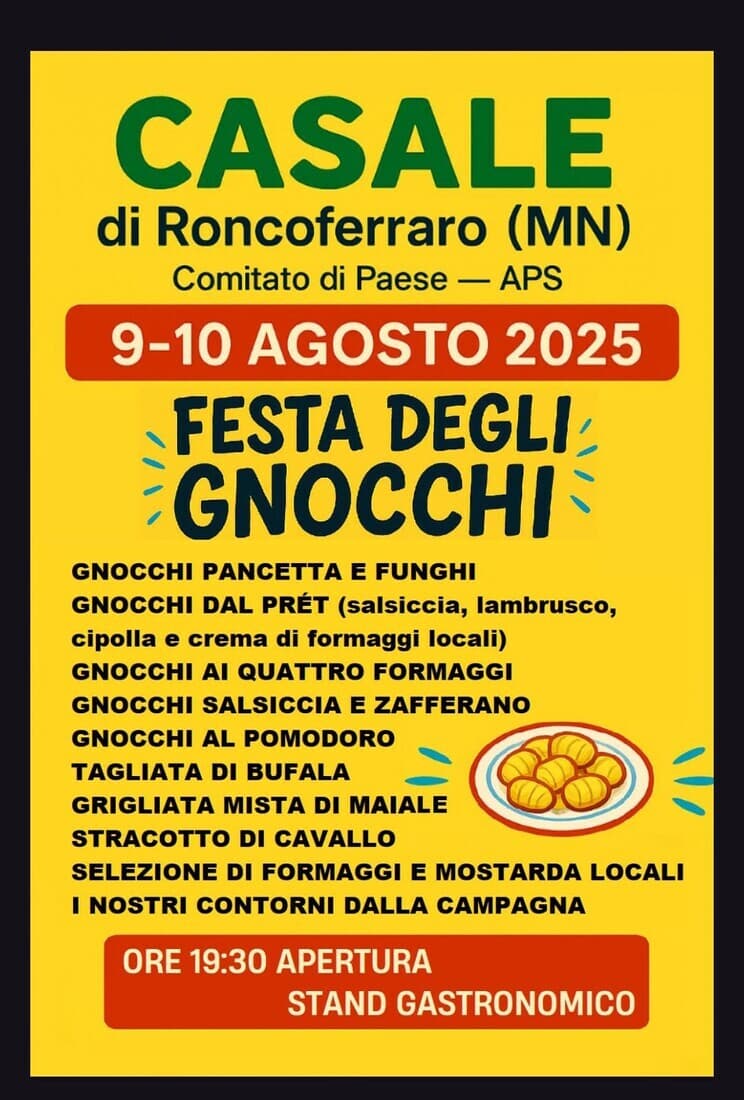 Festa degli Gnocchi a Casale di Roncoferraro