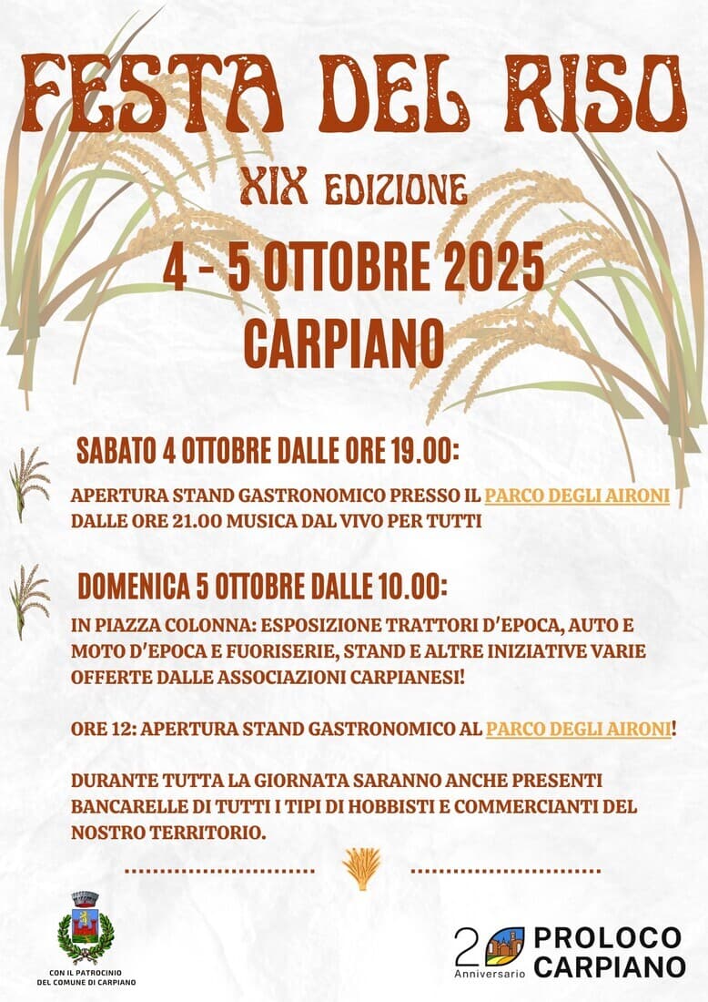 Festa del Riso - Carpiano