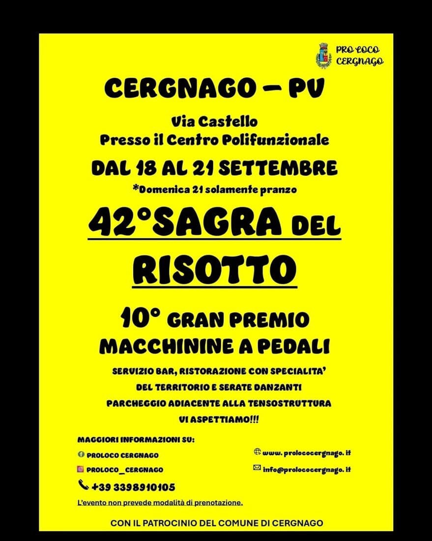 Sagra del Risotto di Cergnago