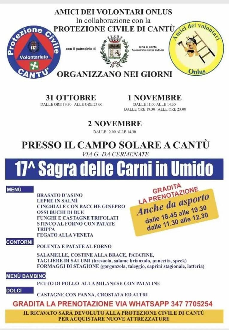 Sagra delle Carni in umido - Cantù