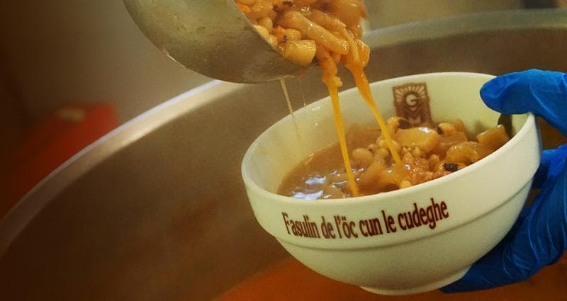 Fasulin De L'oc Cun Le Cudeghe