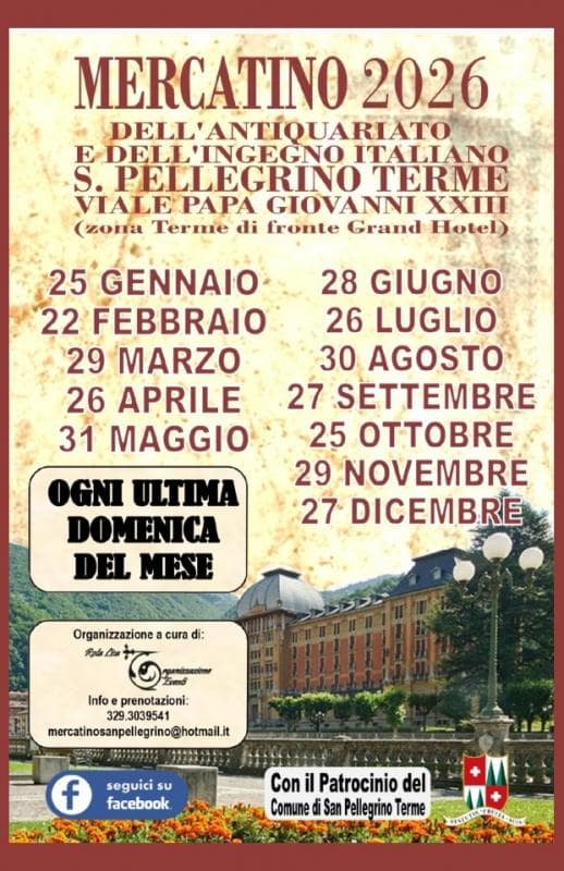 Mercatino Dell'antiquariato E Ingegno A San Pellegrino Terme